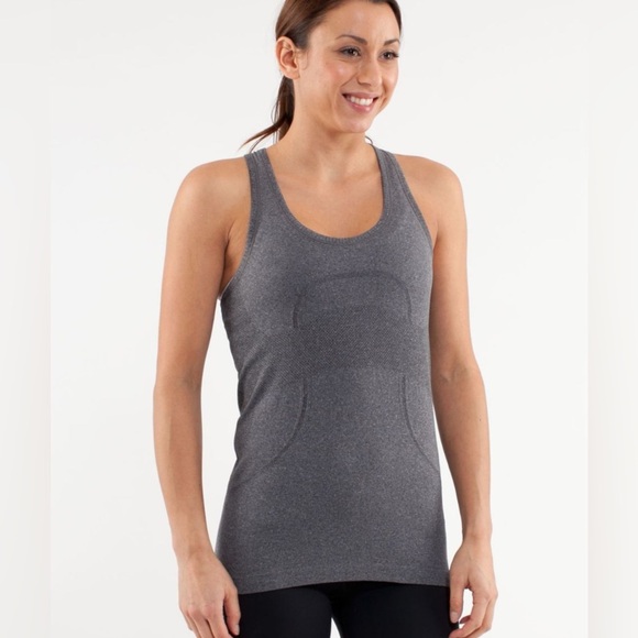 lululemon athletica Tops - Lululemon Athletica Charcoal Tank Top